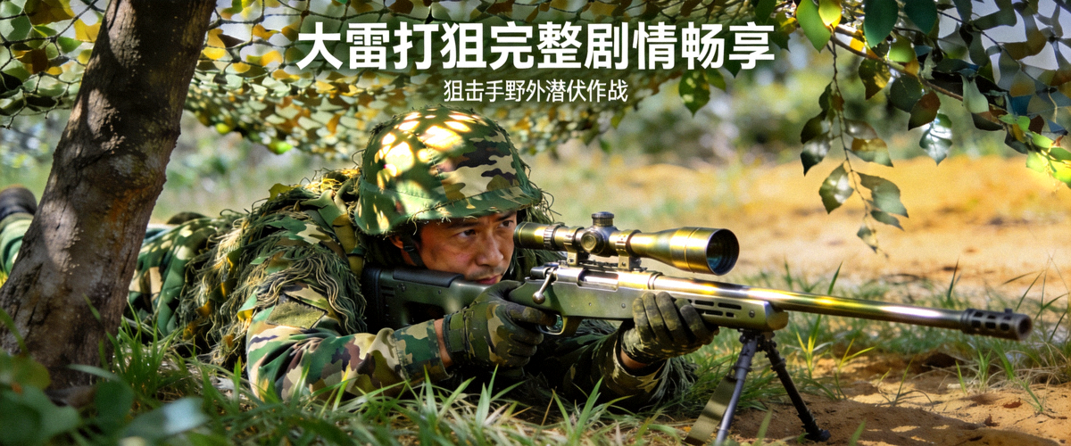 大雷打狙完整剧情畅享海报 - 狙击手野外潜伏作战
